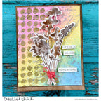 Tim Holtz Cling Rubber Stamps Wildflowers cms253 rainbow