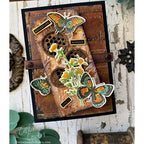 Tim Holtz Cling Rubber Stamps Wildflowers cms253 rust | color-code:ALT01