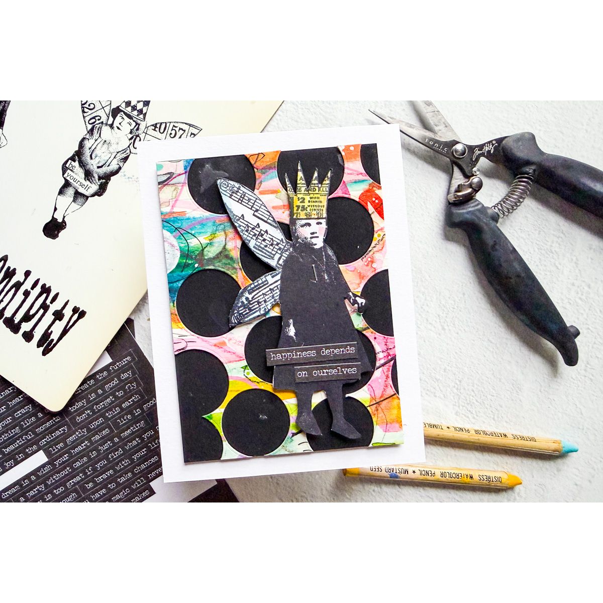Tim Holtz Cling Rubber Stamps Winged Things 1 CMS024 happiness | color-code:ALT02