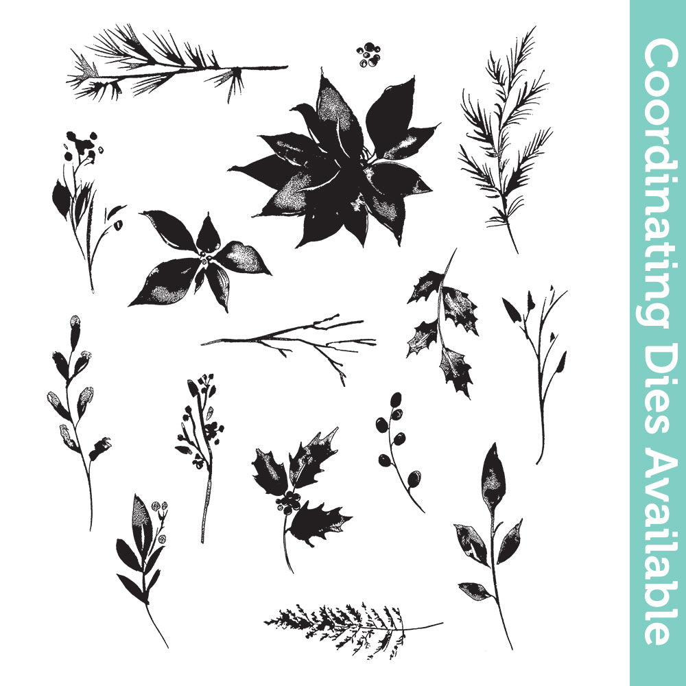 Tim Holtz Cling Rubber Stamps Winter Watercolor cms354 1