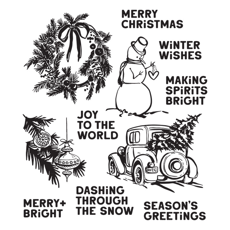 Tim Holtz Cling Rubber Stamps Wonderment cms504