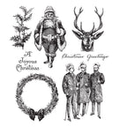 Tim Holtz Cling Rubber Stamps YULETIDE CMS356