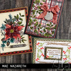 Tim Holtz Cling Rubber Stamps YULETIDE GATHERING CMS390 merry christmas