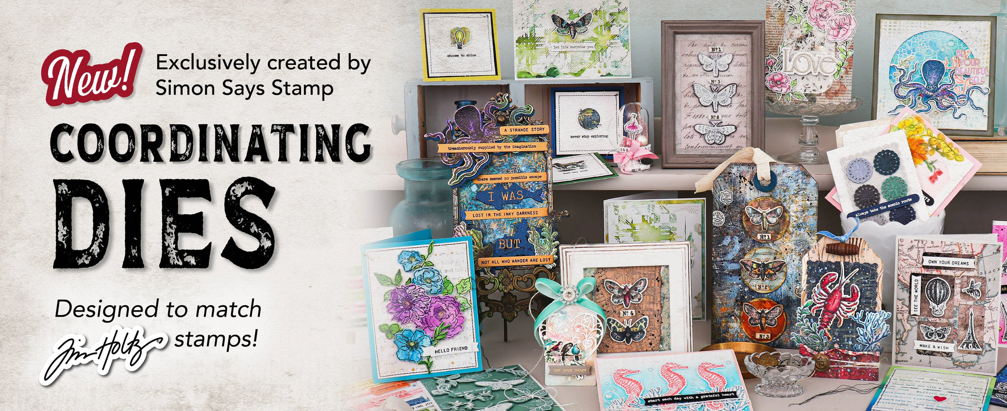 New Exclusively created by Simon Says Stamp Coordinating Dies Designed to match Tim Holtz Stamps