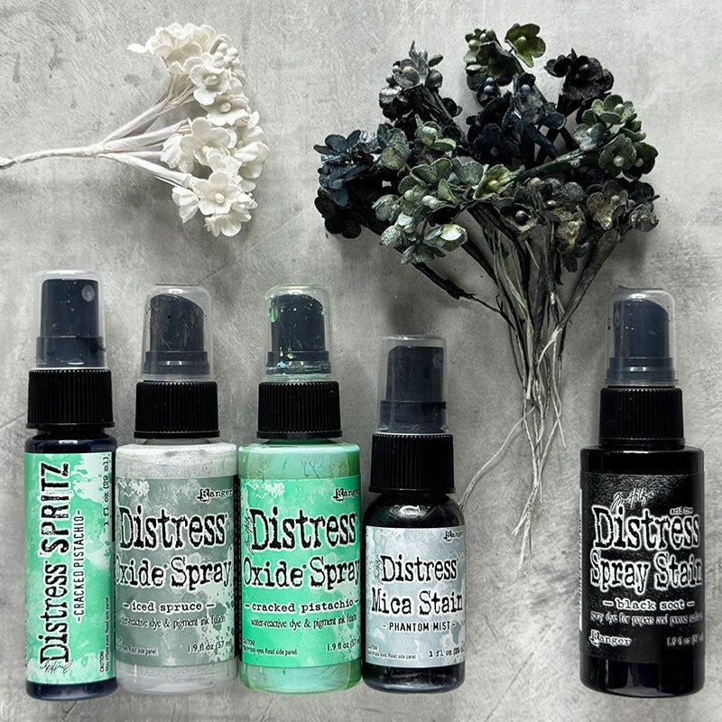Tim Holtz Cracked Pistachio Distress Spritz tdu86260 Halloween Florals | color-code:ALT02