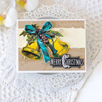 Tim Holtz Department Store Stamps with Simon Says Stamp Dies Bundle setds26 Heather Hoffman Vintage Christmas Card
