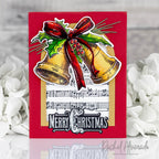 Tim Holtz Department Store Stamps with Simon Says Stamp Dies Bundle setds26 Rachel Alvarado Vintage Christmas Card