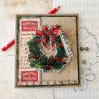 Tim Holtz Department Store Stamps with Simon Says Stamp Dies Bundle setds26 Renée Bergeron Vintage Christmas Card