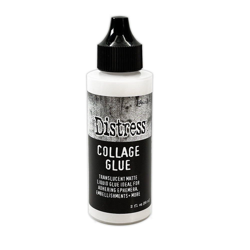 Tim Holtz Distress 0.5oz. and 2oz. Collage Glue Bundle TDA96085 2oz Close Up