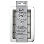 Tim Holtz Distress 12 Mini Blending Brushes And Storage Tin Bundle TDA42013