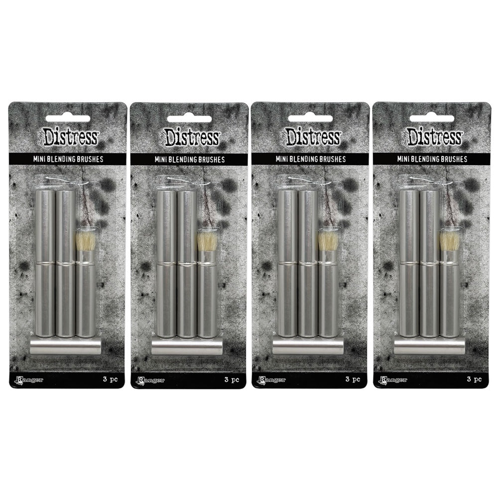 Tim Holtz Distress 12 Mini Blending Brushes Bundle