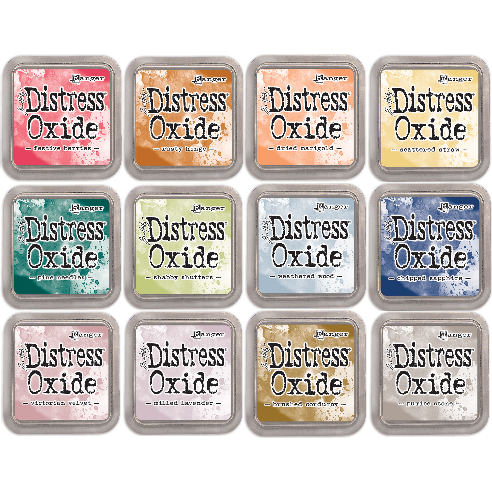 Tim Holtz Distress 12 Oxide Ink Pad Set 6
