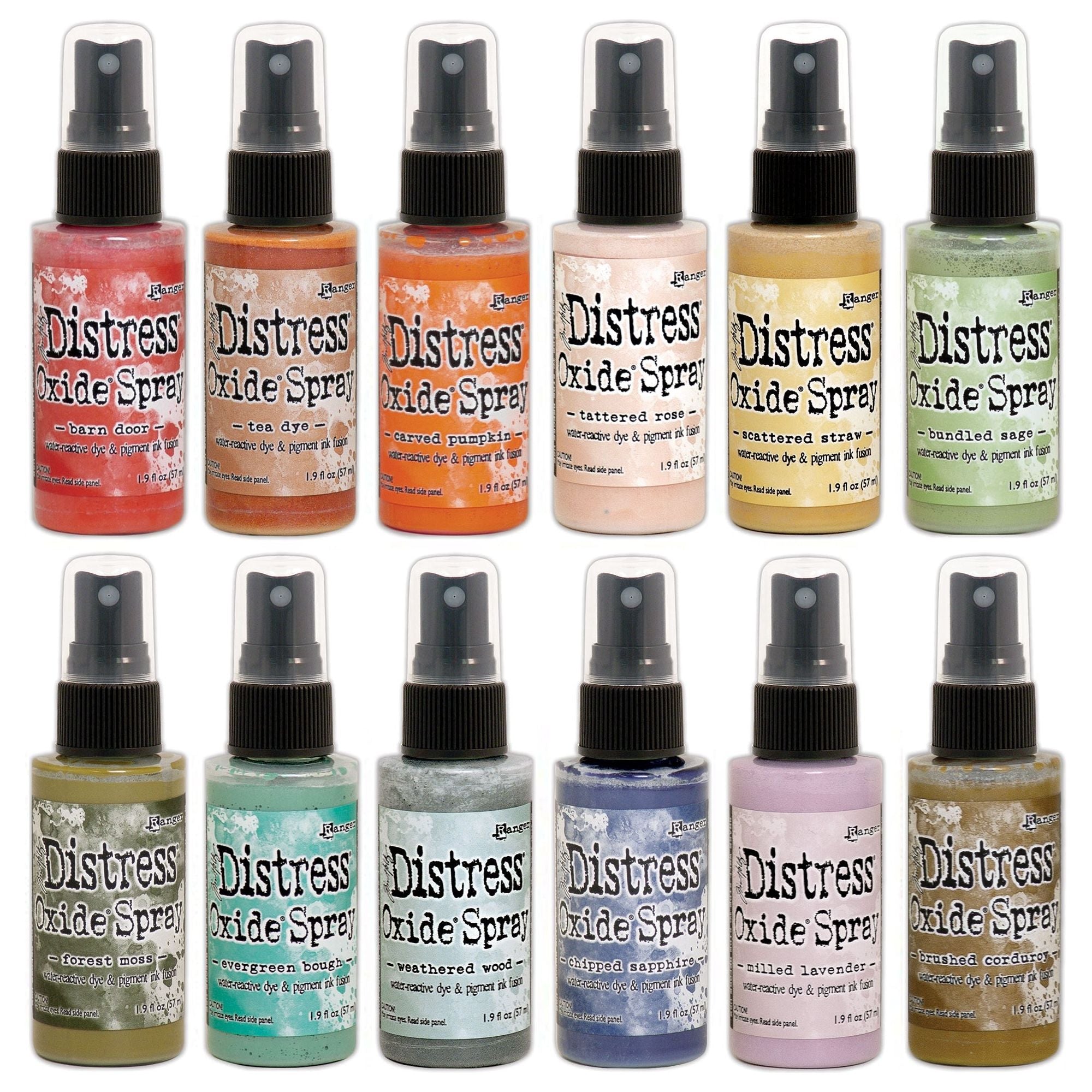 Tim Holtz Distress 12 Oxide Sprays Bundle 2