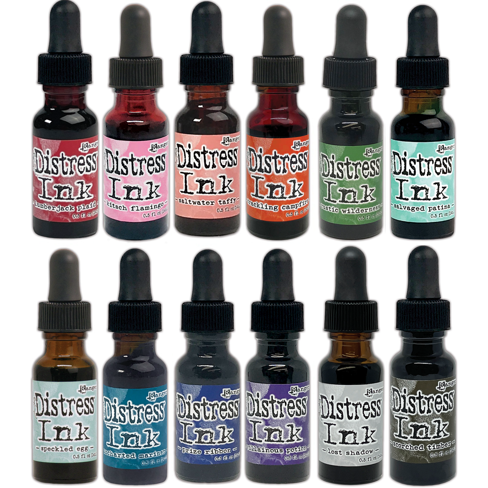 Tim Holtz Distress 12 Reinkers Bundle 1