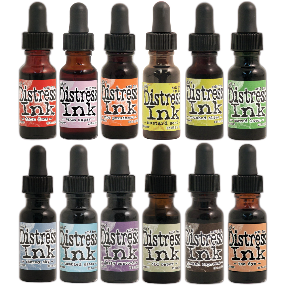 Tim Holtz Distress 12 Reinkers Bundle 3