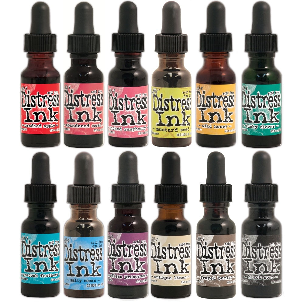 Tim Holtz Distress 12 Reinkers Bundle 4