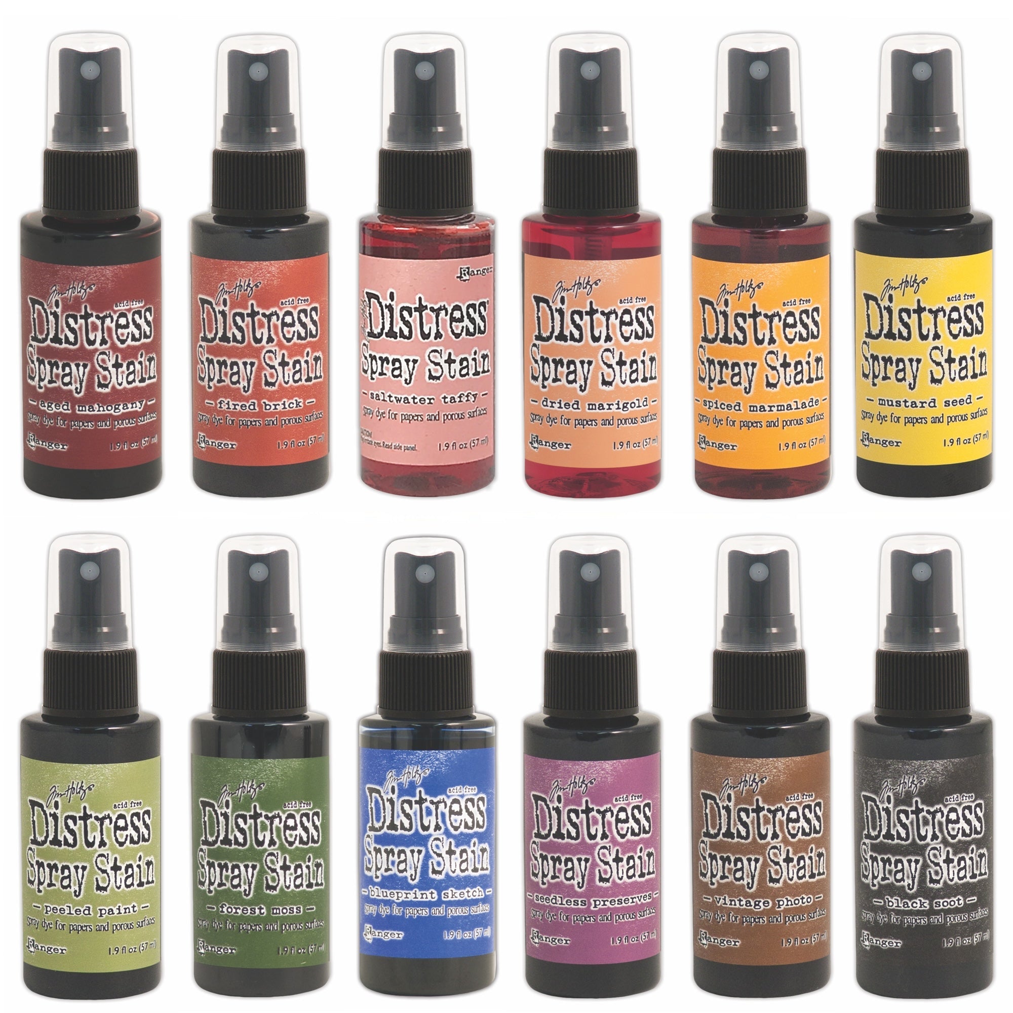 Tim Holtz Distress 12 Spray Stains Bundle 2