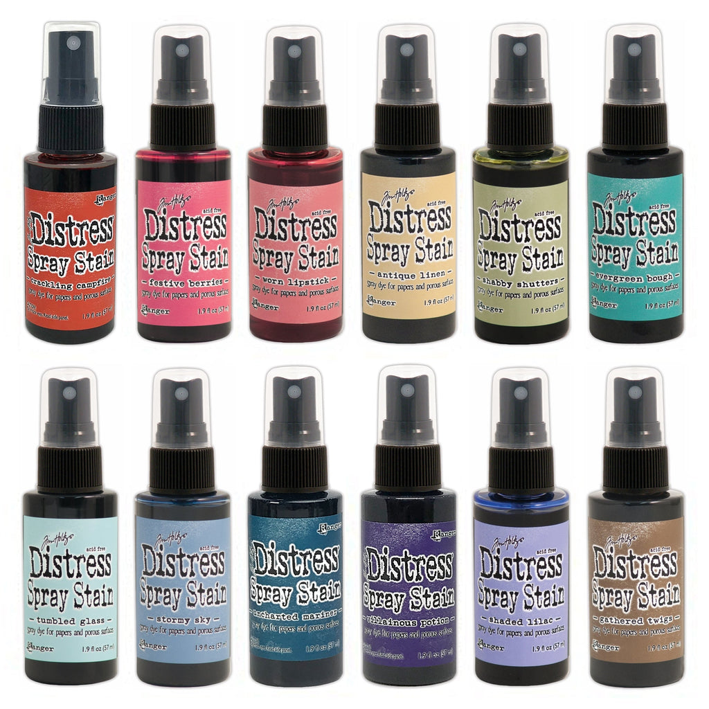 Tim Holtz Distress 12 Spray Stains Bundle 4