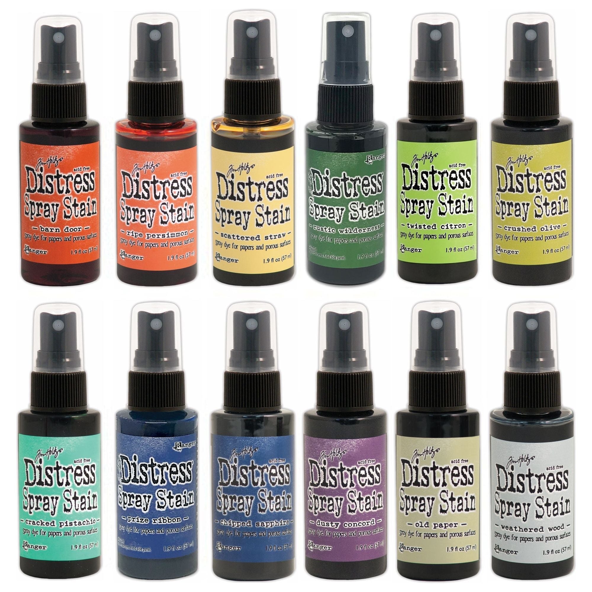 Tim Holtz Distress 12 Spray Stains Bundle 6