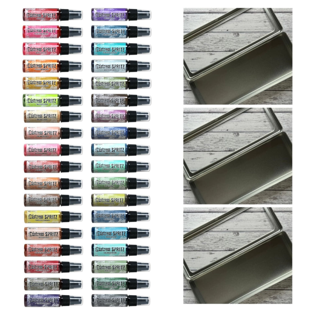 Tim Holtz Distress 36 Spritz And 3 Tins Bundle_