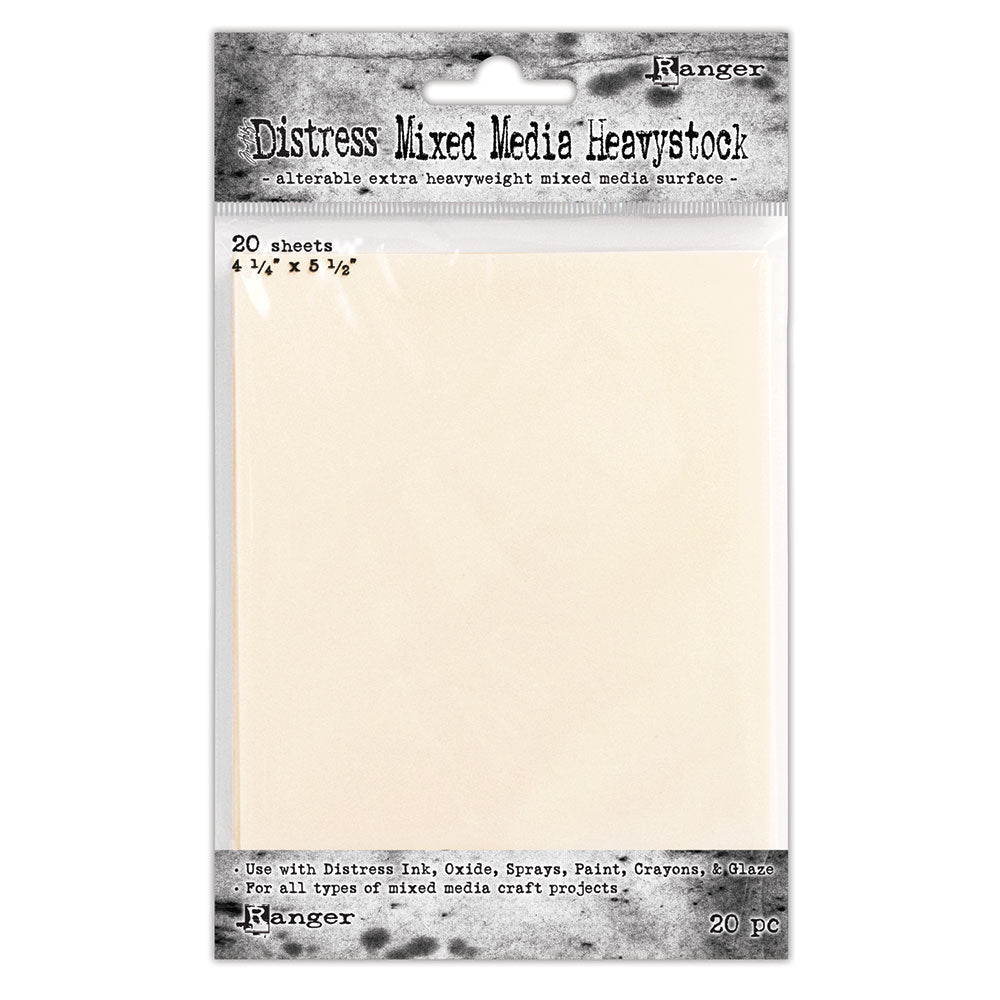 Tim Holtz Distress 4.25 x 5.5 Mixed Media Heavystock Ranger TDA53835