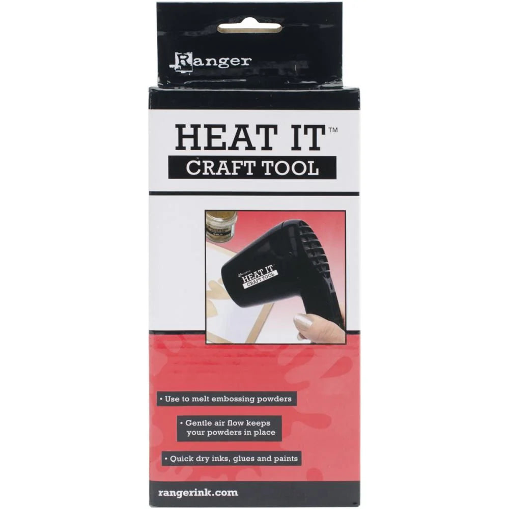 Tim Holtz Distress 6 x 10 Zipper Bag And US Heat It Craft Tool Bundle Tool In Box