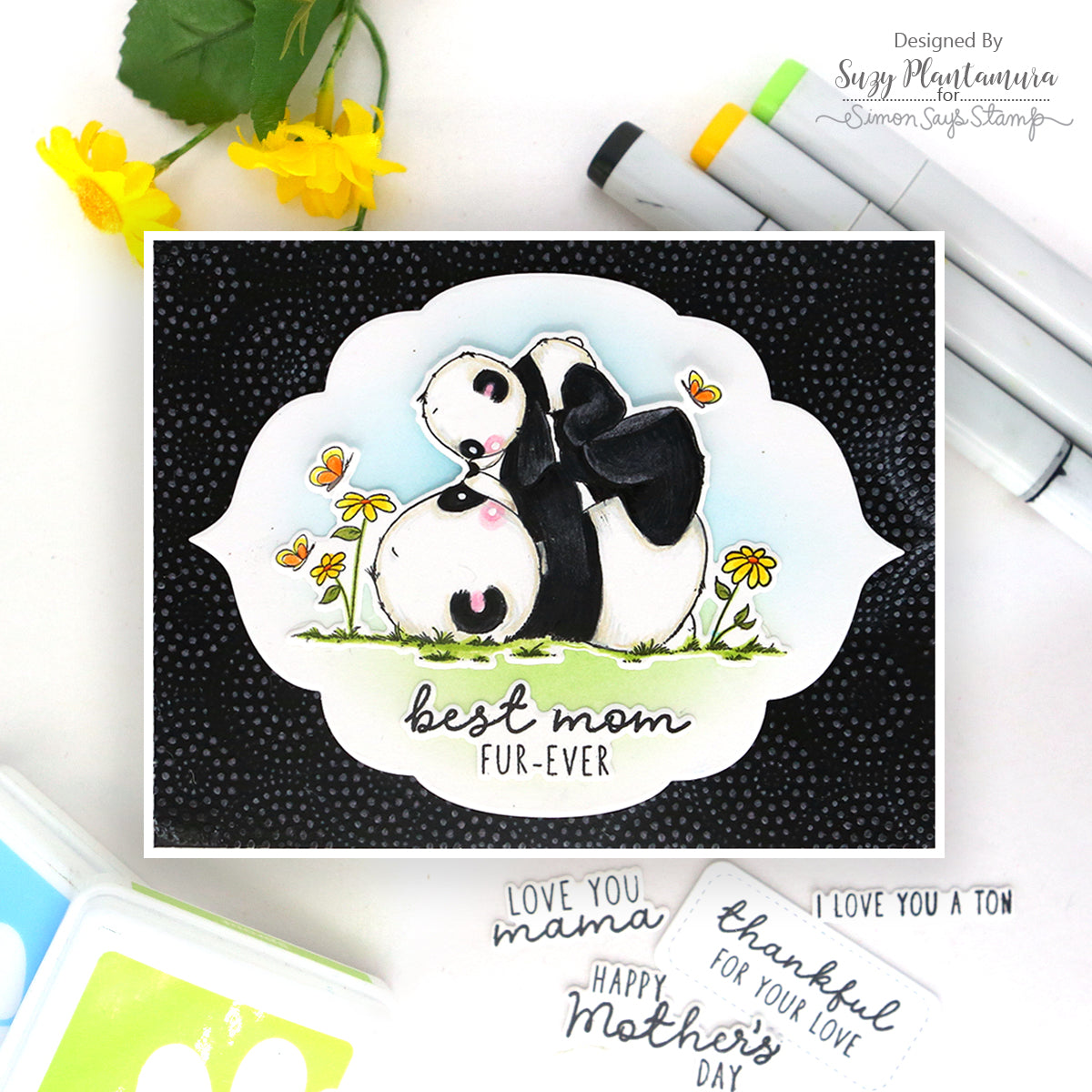 Tim Holtz Distress 8.5 x 11 Black Heavystock Ranger tda79293 Mother's Day Cards | color-code:ALT23