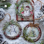Tim Holtz Distress 8.5 x 11 Mixed Media Heavystock Ranger tda75172 Christmas Sparkle Ornaments | color-code:ALT10