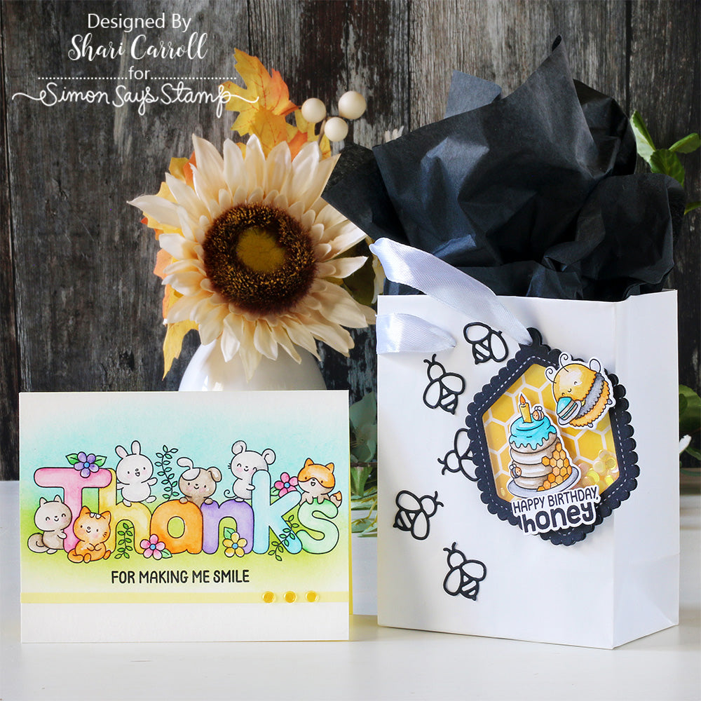 Tim Holtz Distress 8.5 x 11 Watercolor Cardstock Ranger TDA53927 Gift Bag and Thank You Card | color-code:ALT04