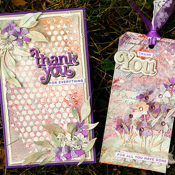 Tim Holtz Distress #8 Mixed Media Heavystock Tags Ranger TDA53828 Colorful Granulating Backgrounds | color-code:ALT05