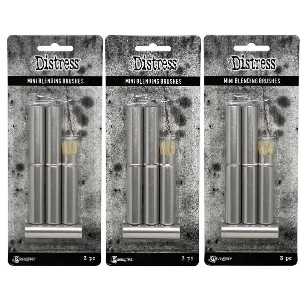 Tim Holtz Distress 9 Mini Blending Brushes Bundle_1