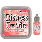 Tim Holtz Distress Abandoned Coral Oxide Ink Pad And Reinker Bundle Ranger