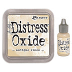 Tim Holtz Distress Antique Linen Oxide Ink Pad And Reinker Bundle Ranger