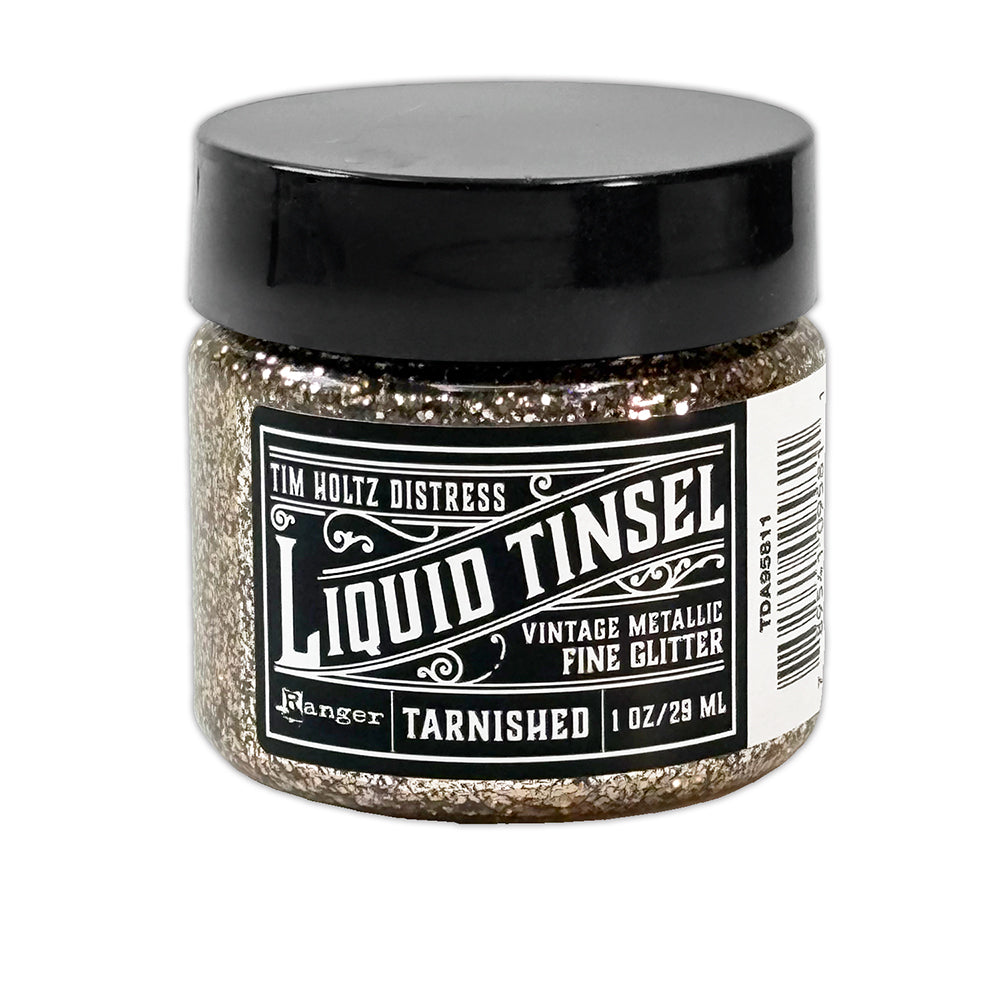 Tim Holtz Distress Antiqued And Tarnished Liquid Tinsel Fine Bundle TDA95811 Tarnished Alone