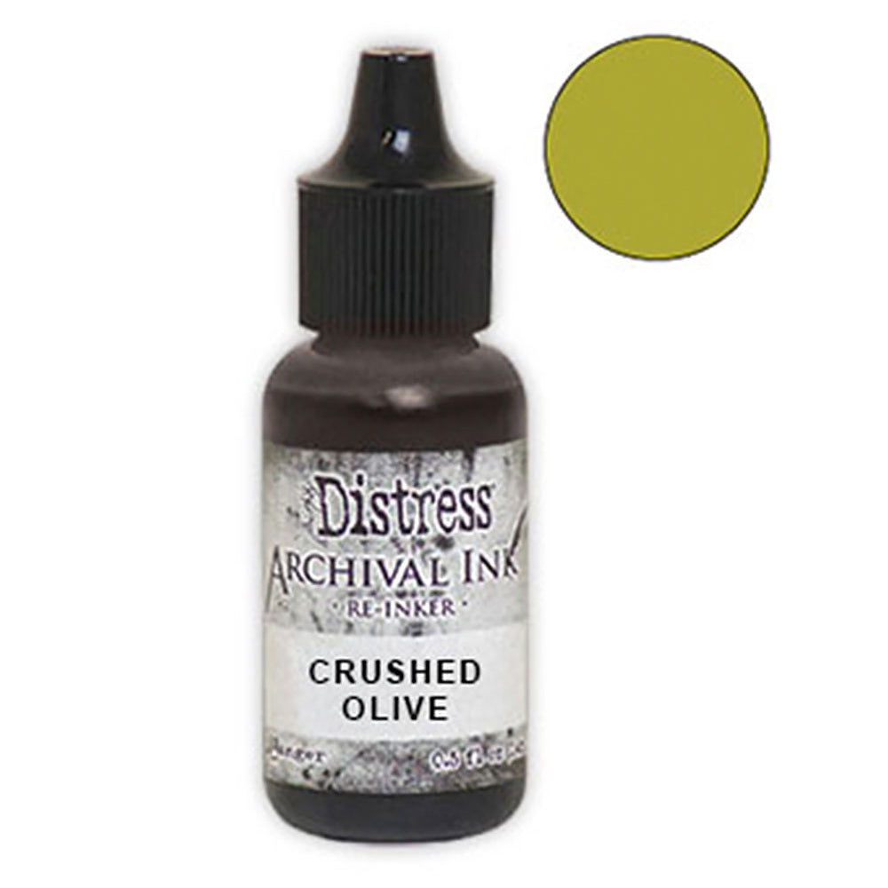 Tim Holtz Distress Archival Crushed Olive Reinker Ranger ard80817