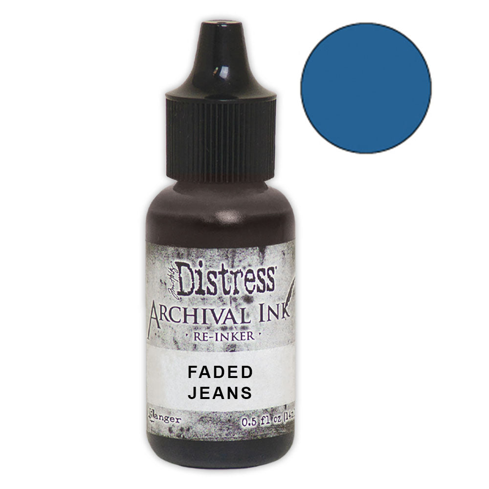 Tim Holtz Distress Archival Faded Jeans Reinker Ranger ard66347