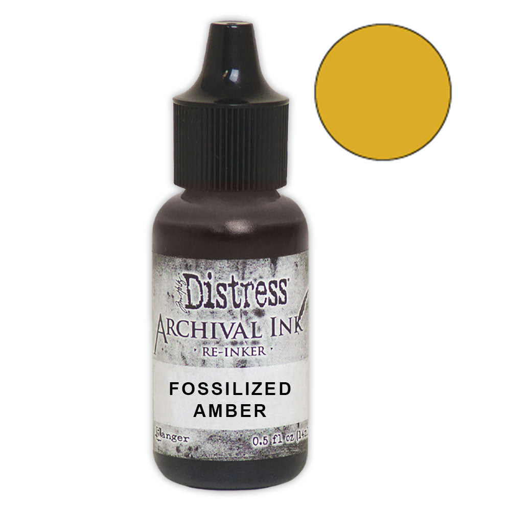 Tim Holtz Distress Archival Fossilized Amber Reinker Ranger ard66354