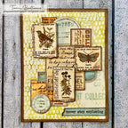 Tim Holtz Distress Archival Ink Pad Ground Espresso Ranger Field Notes Collage Card | color-code:ALT11
