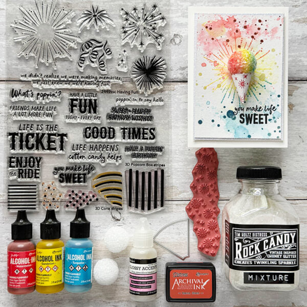 Tim Holtz Distress Archival Ink Pad Mini Kit 1 Ranger aitk64855 Carnival Snacks Cards | color-code:ALT07
