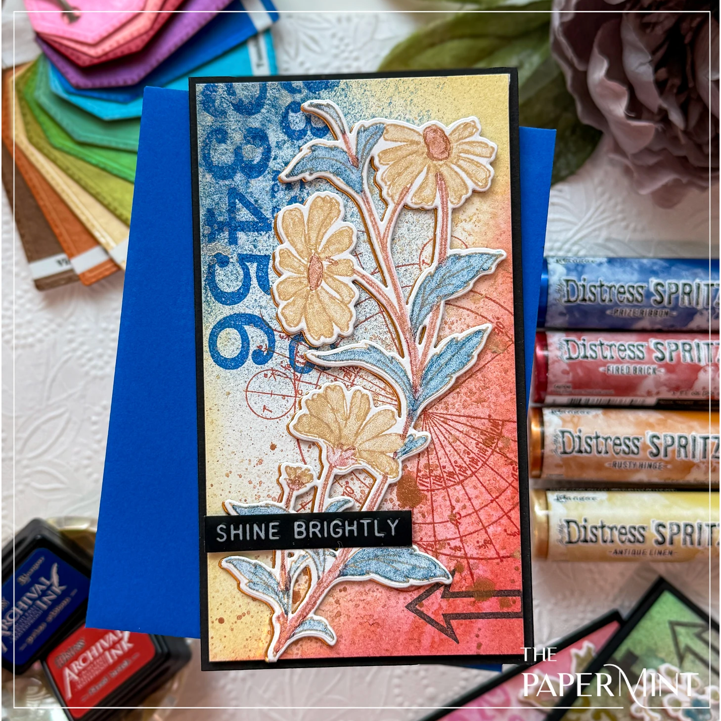 Tim Holtz Distress Archival Ink Pad Mini Kit 5 Ranger aitk75127 Embroidery Cards | color-code:ALT02