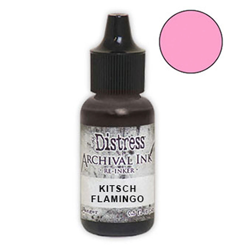 Tim Holtz Distress Archival Kitsch Flamingo Reinker Ranger ard80855