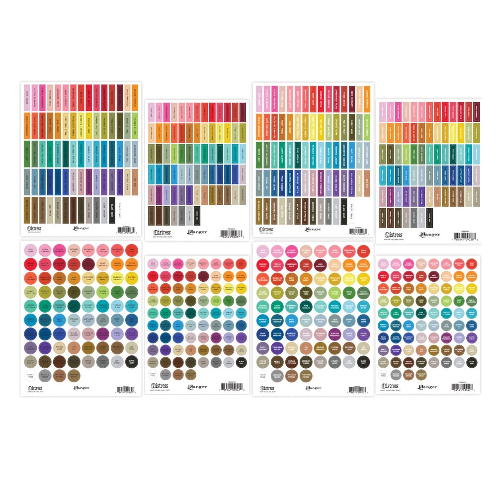 Tim Holtz Distress Assorted Label Sheets With Black and White