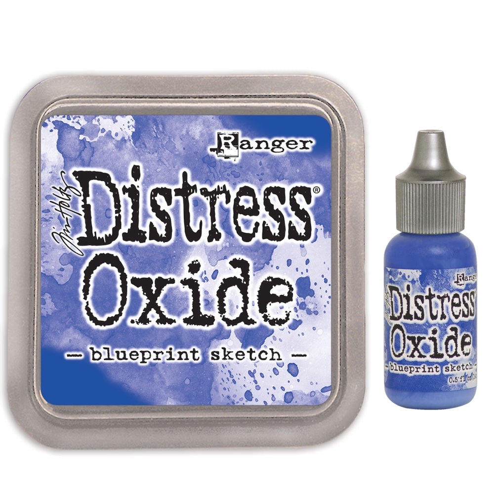 Tim Holtz Distress Blueprint Sketch Oxide Ink Pad And Reinker Bundle Ranger