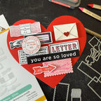Tim Holtz Distress Candied Apple Oxide Ink Pad And Reinker Bundle Ranger Heart Shaped Card | color-code:ALT02