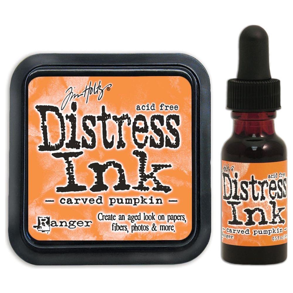 Tim Holtz Distress Carved Pumpkin Ink Pad And Reinker Bundle Ranger