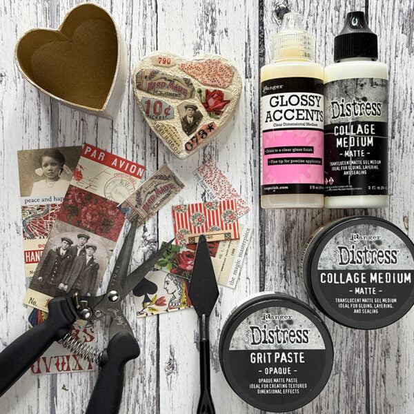 Tim Holtz Distress Collage Medium Matte 2oz tda73031 Valentine Ideas | color-code:ALT17