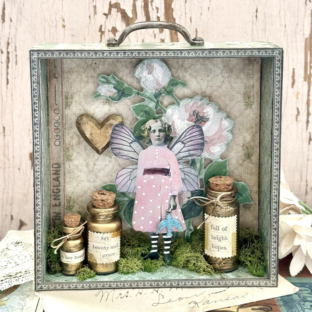 Tim Holtz Distress Collage Medium Matte Ranger tda79309 Cheerful Vignette Project | color-code:ALT23