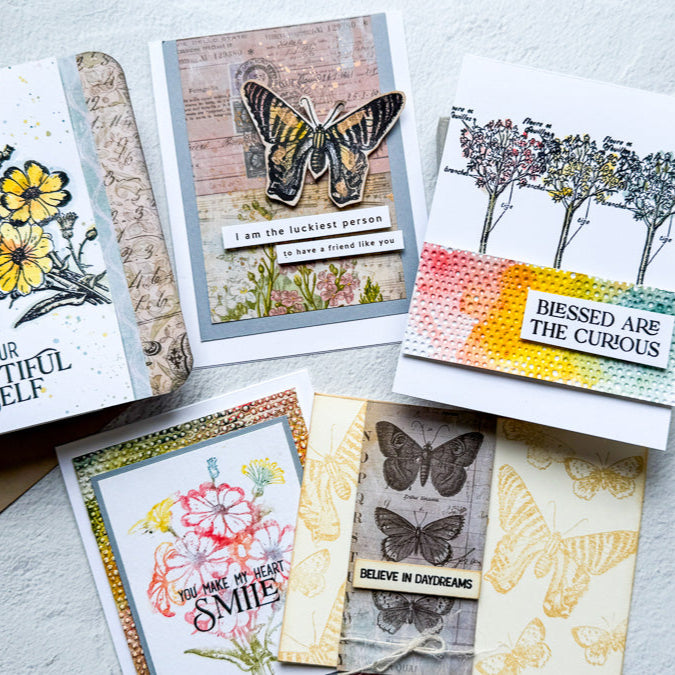Tim Holtz Distress Collage Medium Matte Ranger tda79309 May 2025 Card Kit | color-code:ALT19
