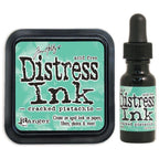 Tim Holtz Distress Cracked Pistachio Ink Pad And Reinker Bundle Ranger