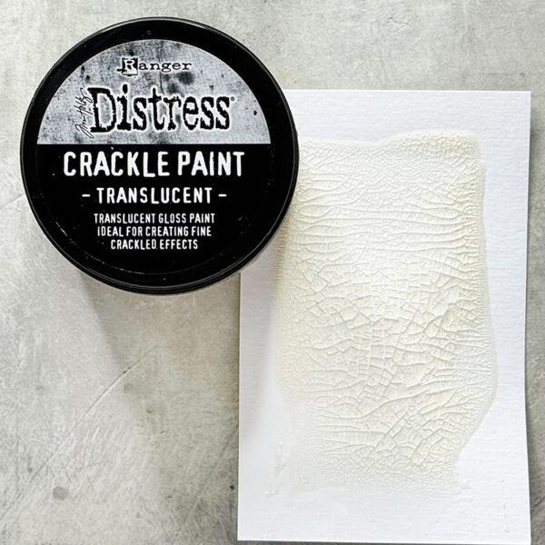 Tim Holtz Distress Crackle Paint Translucent Ranger tdc80411 Texture Tutorials | color-code:ALT06